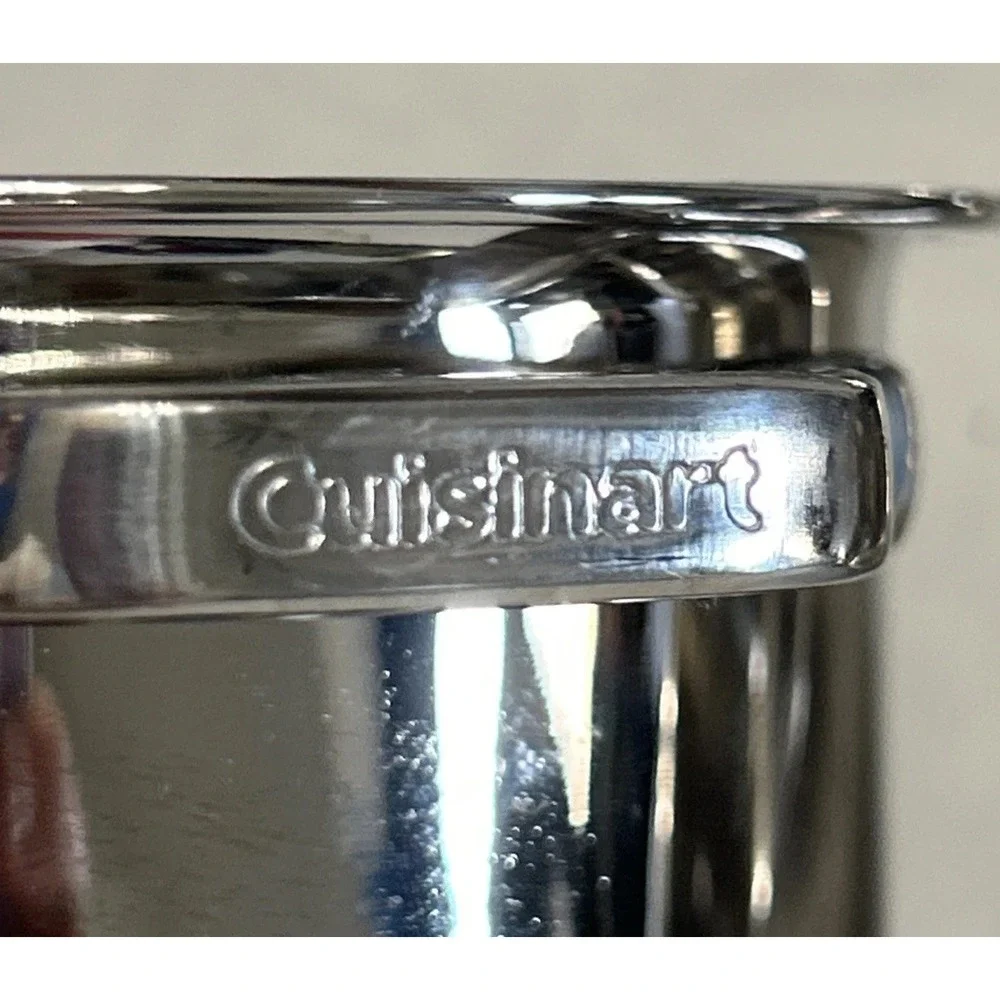 CUISINART .32 QT/ .30L Stainless Steel Mini Dutch Oven Server W/Lid Set Of 2